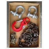 Group of Hooks & Chains
