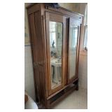Antique Oak Wardrobe 44ï¿½x17ï¿½x78ï¿½