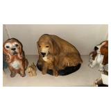 Basset Hound Porcelain Made in Italy Dog Statues