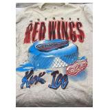 Vintage Detroit Red Wings Kick Ice T-Shirt Sz L