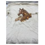 VINTAGE Single Stitch Horse T-Shirt Sz XL