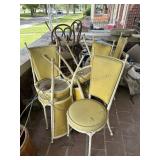 Vintage Yellow Bistro Chairs