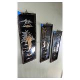 3 Panel Asian Wall Decor