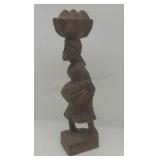 Wooden African statue. 14ins