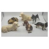 Porcelain Ceramic Dog Figurines Japan