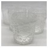 6 Vintage Fruit Glasses Perfect for Margaritas and