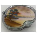 (8) Hand Painted Japan Saucers