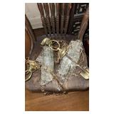 Pair of crystal hanging lights/chandelier 12ï¿½
