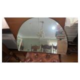 Art Deco Half Dome Mirror 31 1/2ï¿½ x 21ï¿½