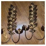 Vintage Metal Wall Sconces Brushed Bronze Copper