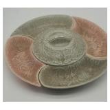 Ceramic relish server.