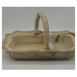 Ceramic basket. 12ï¿½8ï¿½8.