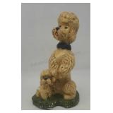 Ceramic poodle figurine 12ins.
