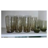 Green Vintage Glassware