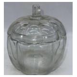 Glass Pumpkin Jar 7ï¿½x7ï¿½