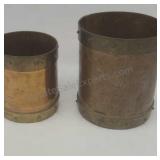 Brass cups.