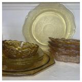 Vintage Yellow Plates