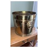 XL Brass Lion Bucket