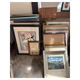 Framed Art Lot 2 Rows