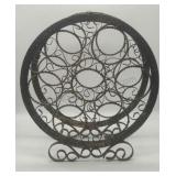 Rustic Metal Wine Rack