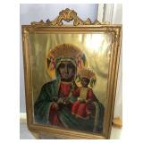Antique Framed Madonna 18 1/2ï¿½ x 25 inches