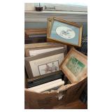 Box of Framed Artwork Wall Decor