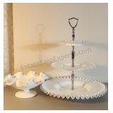 Ruffled Serving Tray & Dish