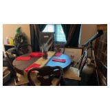 Ethan Allen Dining Table Chairs and Leaf