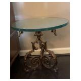 Glass Top Side Table