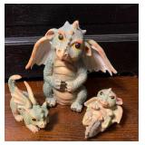 Resin Dragon Figurines Large one Lights up