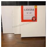 Group of Blank Canvas