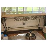 Glass Top Sofa Table