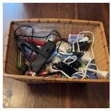 Basket of Glues & Hot Glue Guns