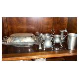 Plated and Pewter Service Ware