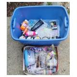 Tote of Crafting Paint & Beads
