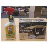 Scent killer and ground meat packaging system.