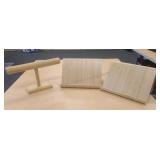 Wooden display racks