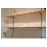 Wall shelves and brackets. Buyer must bring tools