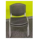 Flash Furniture stackable chairs. Plastic and
