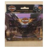 Harley Davidson playing cards in collectible tin.