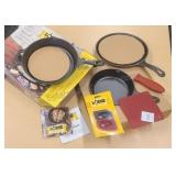 Lodge cast Iron skillet set. NIB