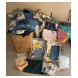 Huge Lot Of Fabric, unfinished projects & Much