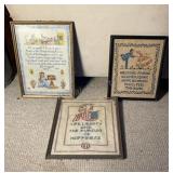 Needle Points Framed