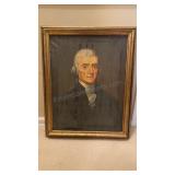 Antique Unsigned Portrait on Canvas 23x28.5