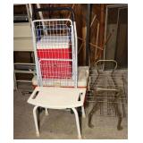 Coolers, Grocery Cart, Stool & rolling Caddy