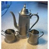 English Pewter Tea Set