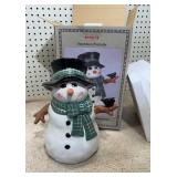 Fiddlestix Snowman Cookie Jar