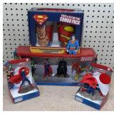 Superman Figures Glasses & Justice League Figures