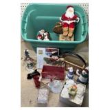 Tote W/ Santas, Napkin Rings & More