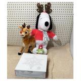 Soft Tote W/ Reindeer, Snoopy & Snowflake